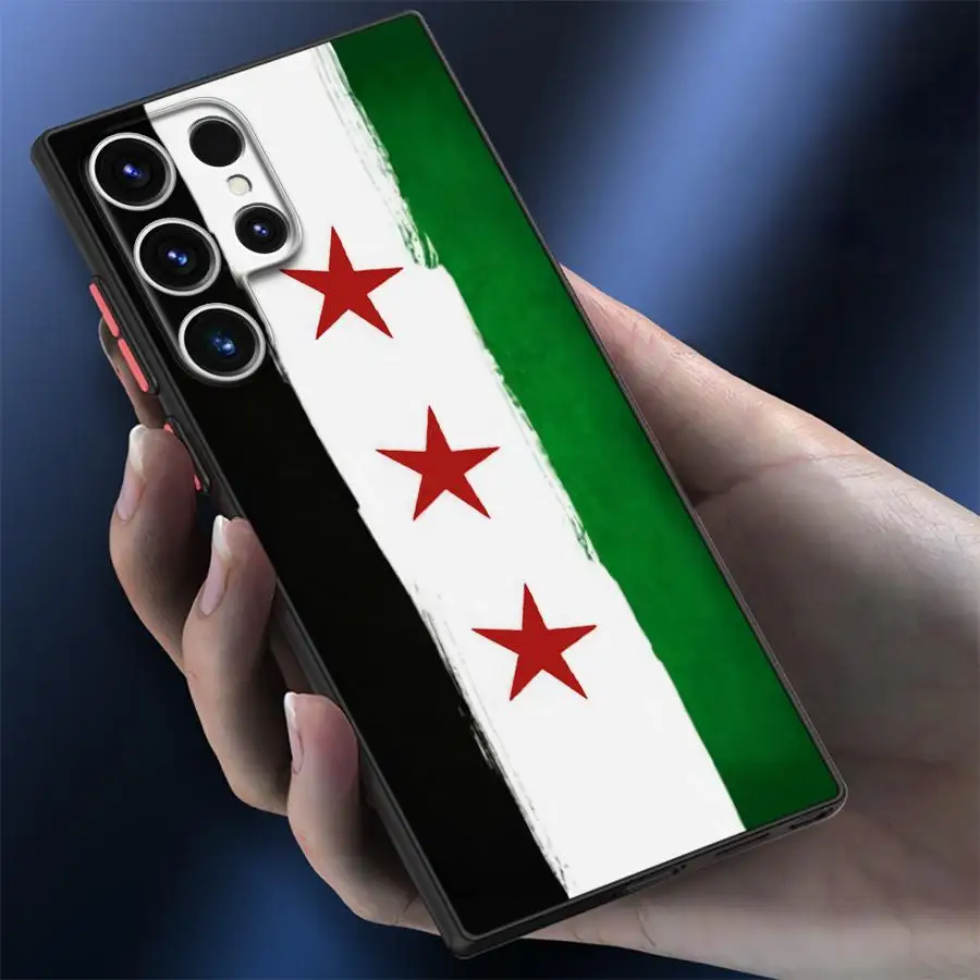 S-Syria Flag Phone case for Samsung Galaxy S24 S25 S23 S22 S21 S20 Plus Ultra FE funda case