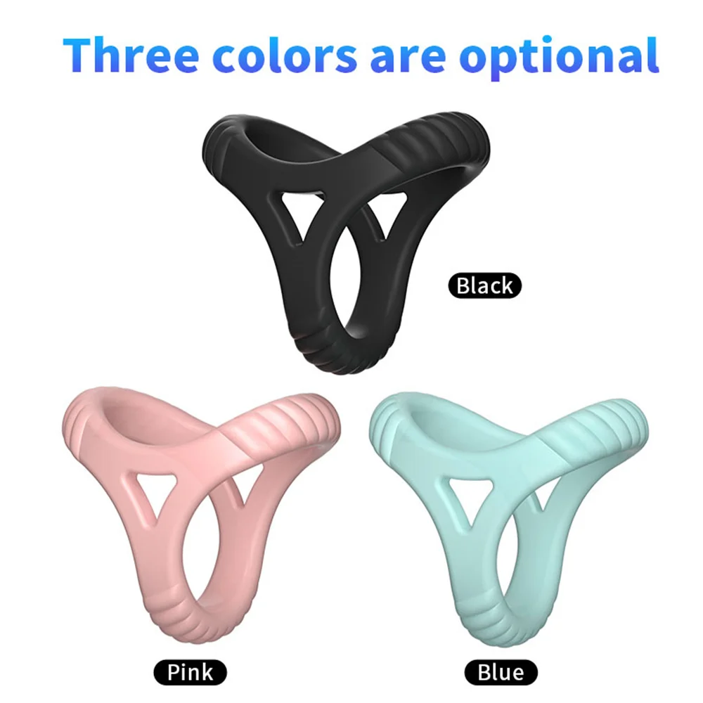 High Elasticity Cock Ring Reusable Penis Ring Time Lasting Delay Ejaculation Stretcher Dick Erection Semen Ring Sex Toys For Men - view 6