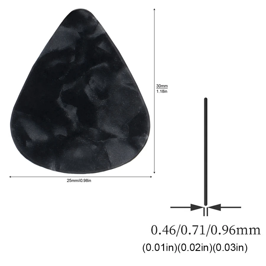 黒いプラスチック製のピックホルダーアコースティック、ギター、ベース、接着剤バック、便利なおすすめアイテム