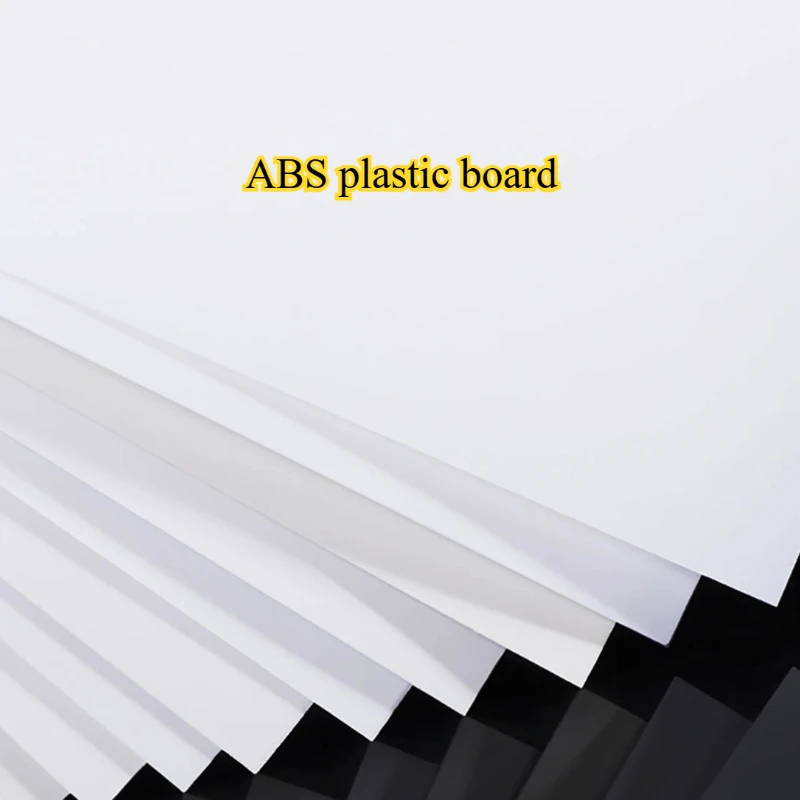 Thickness 0.5/1/1.5/2/3mm ABS Plastic Board White Model Sheet Material for DIY Model Part Accessories 100*200mm 200*300mm