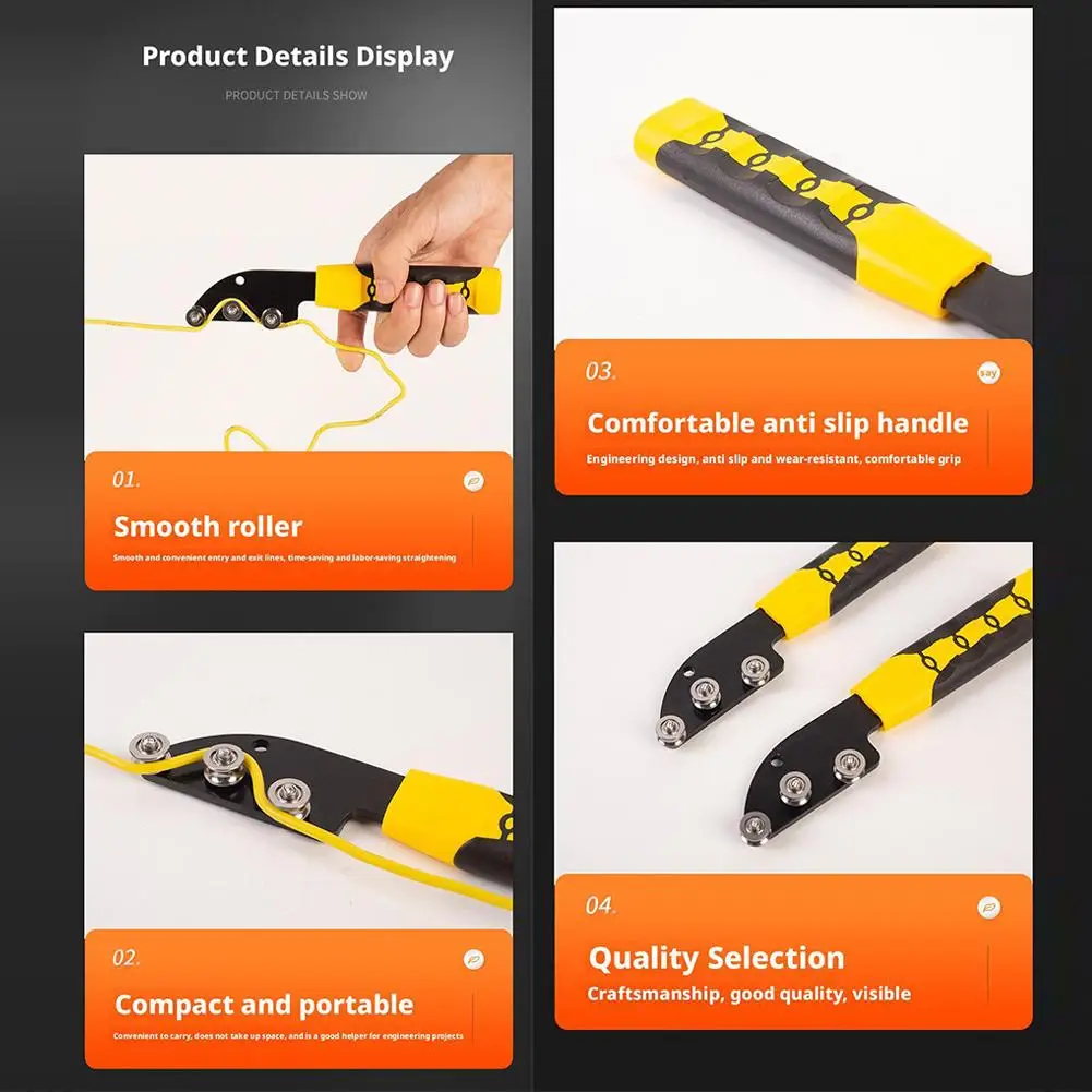 Wire Straightener Metal Wire Straightener Comfortable Non-slip Handle Tools Soft Straightening Tool Accessories For Machine