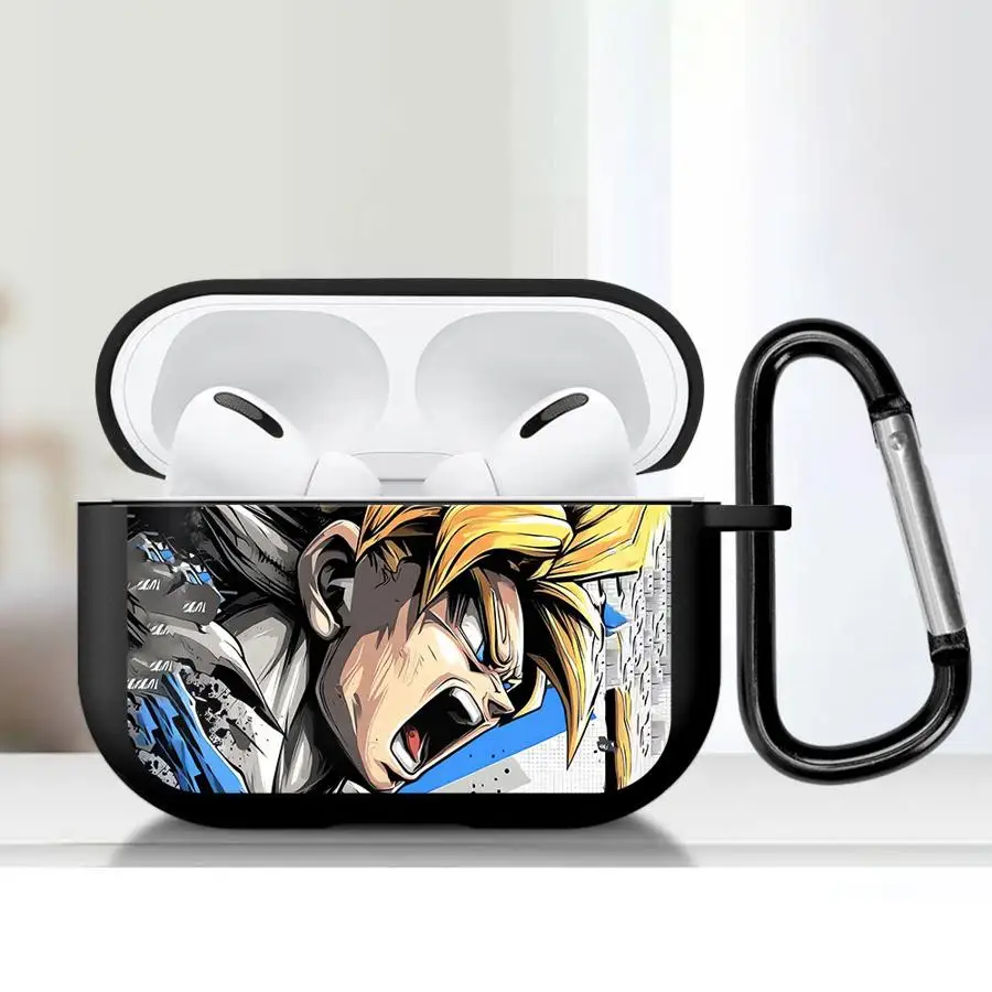 Dragon Balls SS3 Goku Flame Earphone Cases Cover Case For Airpods 5 Pro3 1 2 Pro2 Pro 3 4