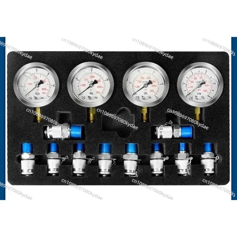 Hydraulic Pressure Gauge Set Diagnostic Test Kits For Excavator Engine Parts