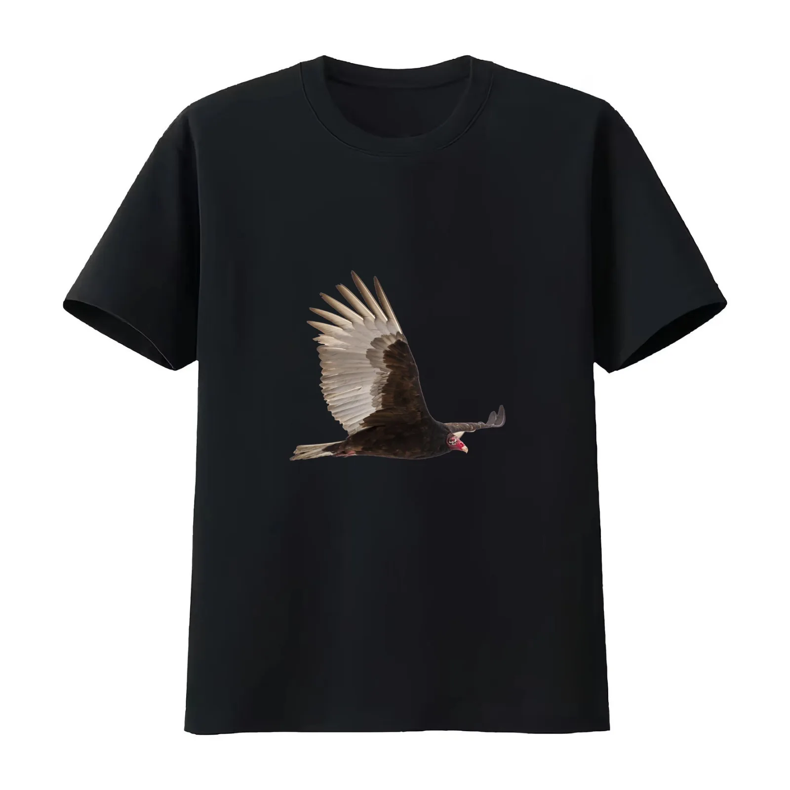 Isolated Turkey Vulture 2014-1 T-Shirt Summer Casual Cotton Tee Oversized Streetwear Tops Vintage Graphic Print 100% Cotton