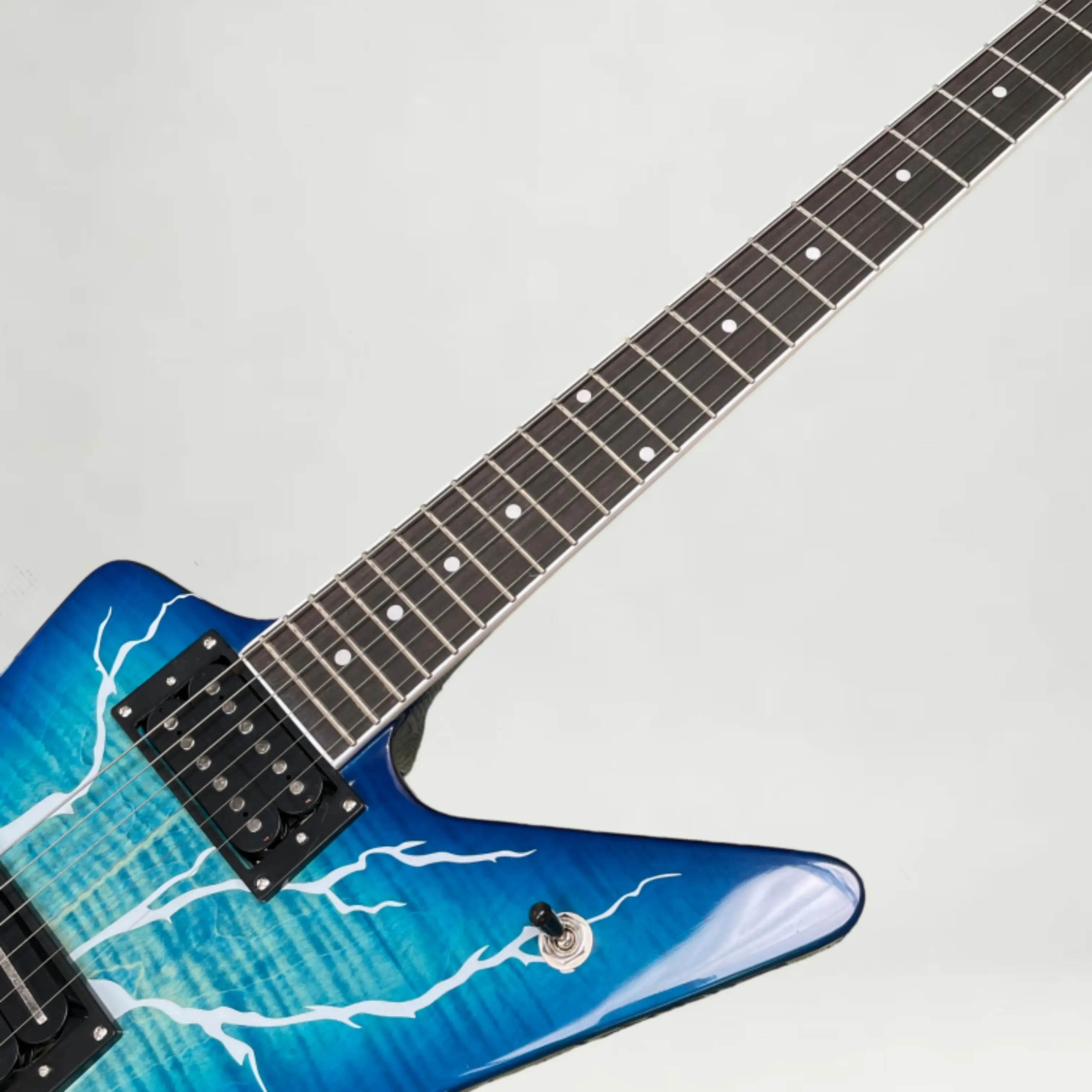 Blue 6-String Electric Guitar With Mahogany Body Guitars, Designed Specifically For Guitar Enthusiasts Guitarra