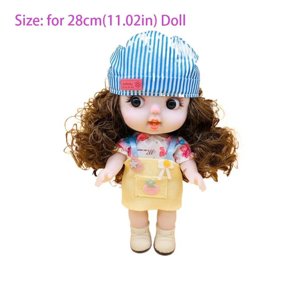 28cm 캐주얼 인형 28cm 인형 옷 여자아이 장난감 선물 DIY BJD 인형 드레스 수제 교체 가능한 인형 옷 갈아입히기 귀여운 소녀