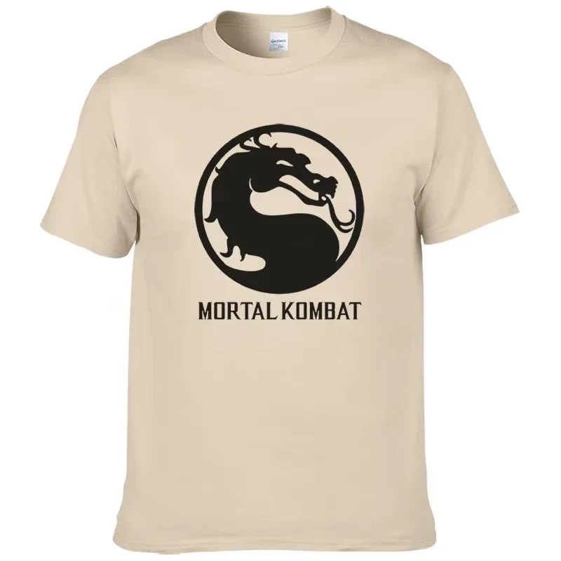 2026 Men  Mortal Kombat Printed Short Sleeve O Neck T shirt Summer Cotton T-Shirt Top Tees