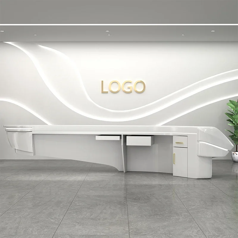 Cash Lectern Reception Desk Luxury Conference Podium Simple Mobile Reception Desk Study Mostrador Recepcion Hotel Furniture