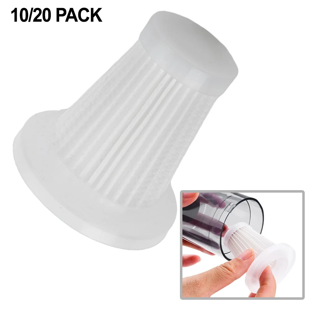 10/20pcs Car Vacuum Cleaner Filter Washable Reusable Replacement Filter Car Element Handheld Cordless Vacuum Cleaner Hepa Filter