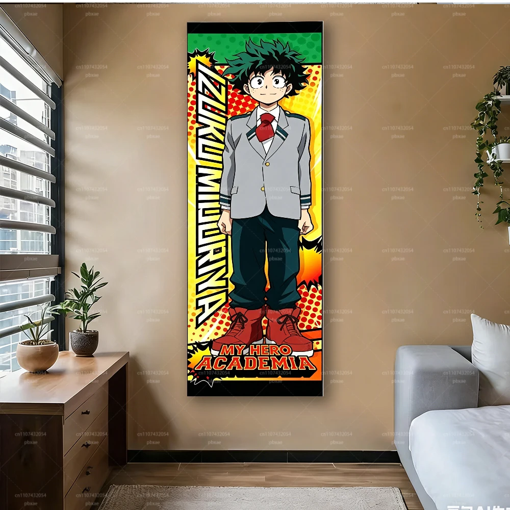 MHA Izuku Midoriya Wall Tapestry,  Print Fabric Poster, Hanging Art for Bedroom Dorm, Aesthetic Home Decor