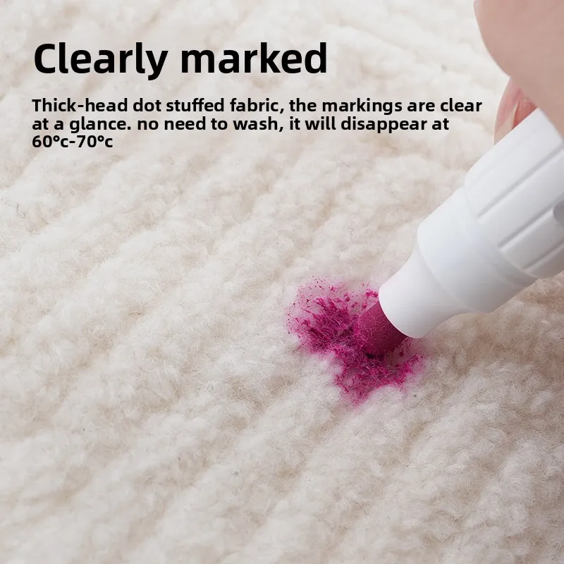 Extra‑Large Capacity High‑Temperature Vanishing Pen For Plush Fabric, Garment Marking Pen, Industrial Sewing Machine Accessories