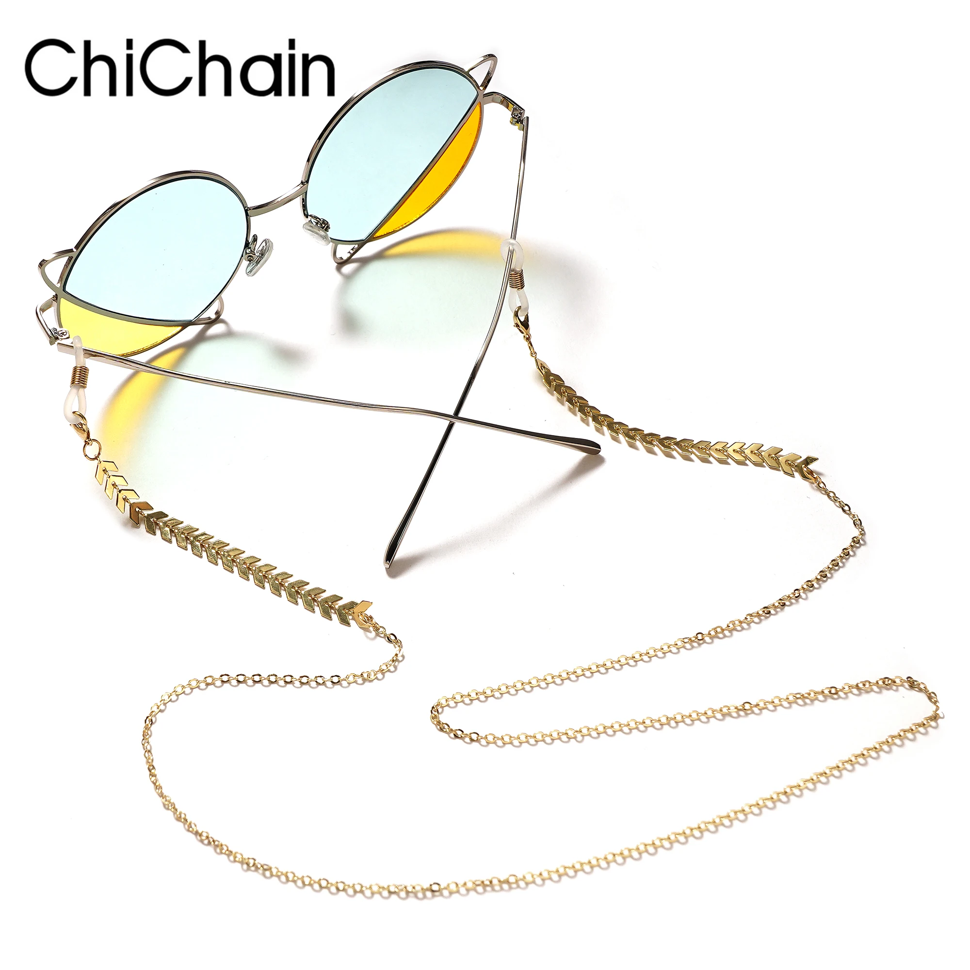 

Women Fashion Pearls Sunglasses Chains Gold Eyeglasses Chains Sunglasses Holder Necklace Eyewear Retainer Accessories