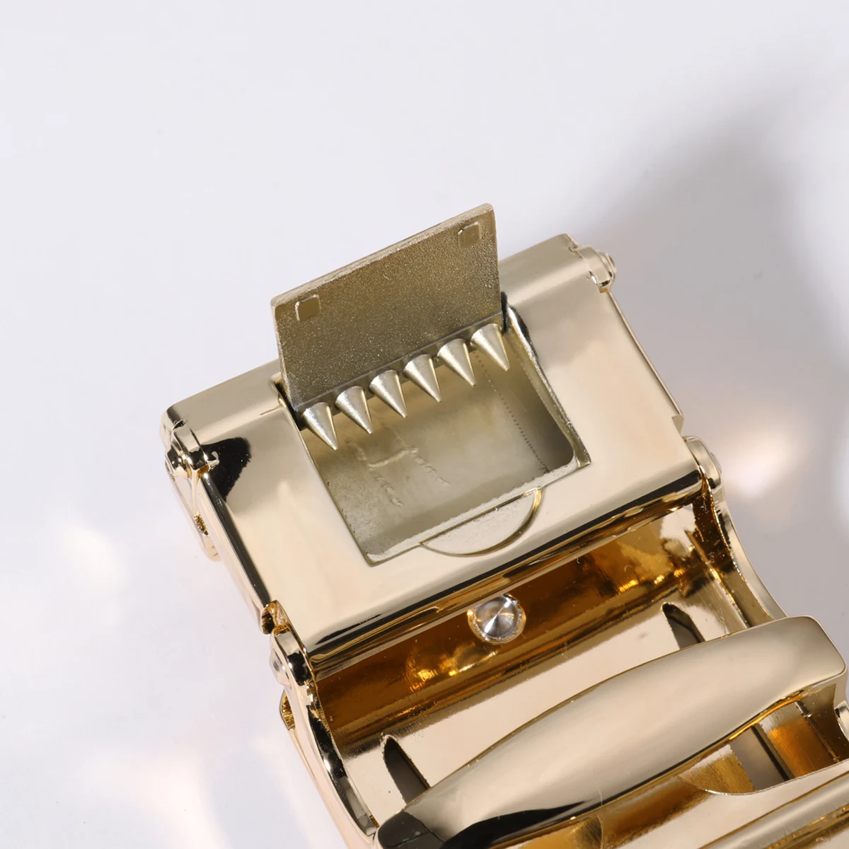 Cintura da uomo con cricchetto in lega di zinco da 35 mm, fibbia automatica sostituibile, regolabile per cinture da 3,4-3,6 cm, stile intercambiabile 615