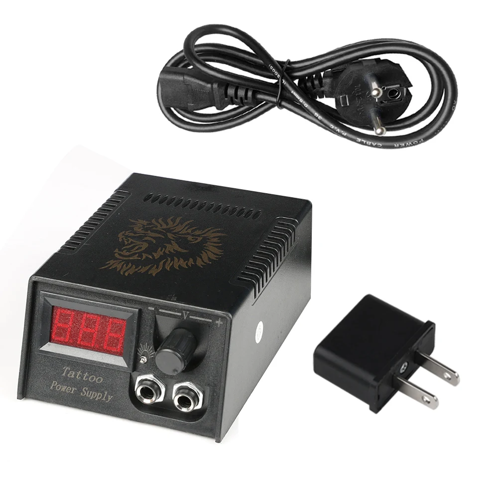 Tattoo Power Supply Digital Dual LCD Display For Tattoo Machine Pen Permant Make Up Tattoo Source for Pedal Clip Cord