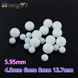 Dia 4.5mm 5.95mm 6mm 8mm 12.7mm White POM Plastic Ball Round Beads Polyformaldehyde Solid Balls