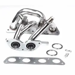 Sistema de escape de tubo largo de acero inoxidable, colector de escape de carreras para 99-07 Tovota MRSMR2 Spyder 1.8L DOHC, motores de 4 cilindros