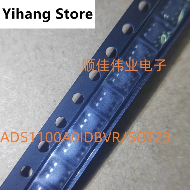 10PCS/ADS1100A0IDBVR SOT23 self calibrating 16 bit analog-to-digital converter chip, brand new and original