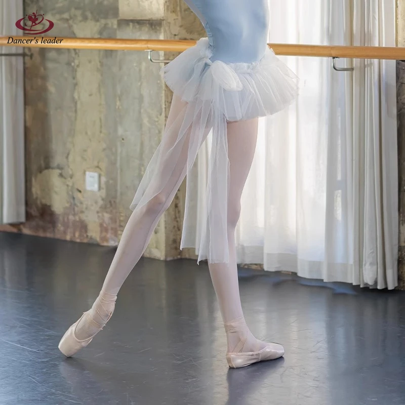 

Women's Ballet Long Lace-Up Mesh Puff Skirt Dance Skirt Adult Body Skirt Girls Practice Ballet Mini Skirt Tutu