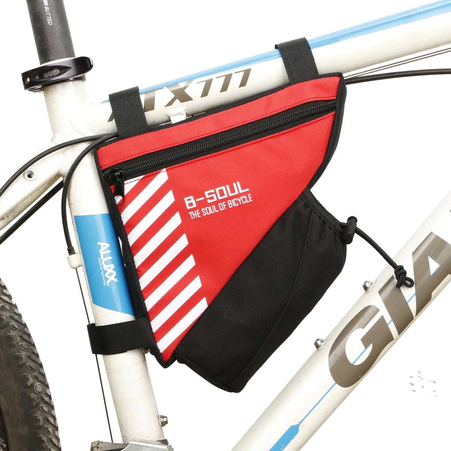 Dreipunktbefestigung Reittasche Große Kapazität Polyester Fahrradtasche B-soul Fahrradtasche Radfahren Fahrradzubehör Einfache Installation – Detail 16