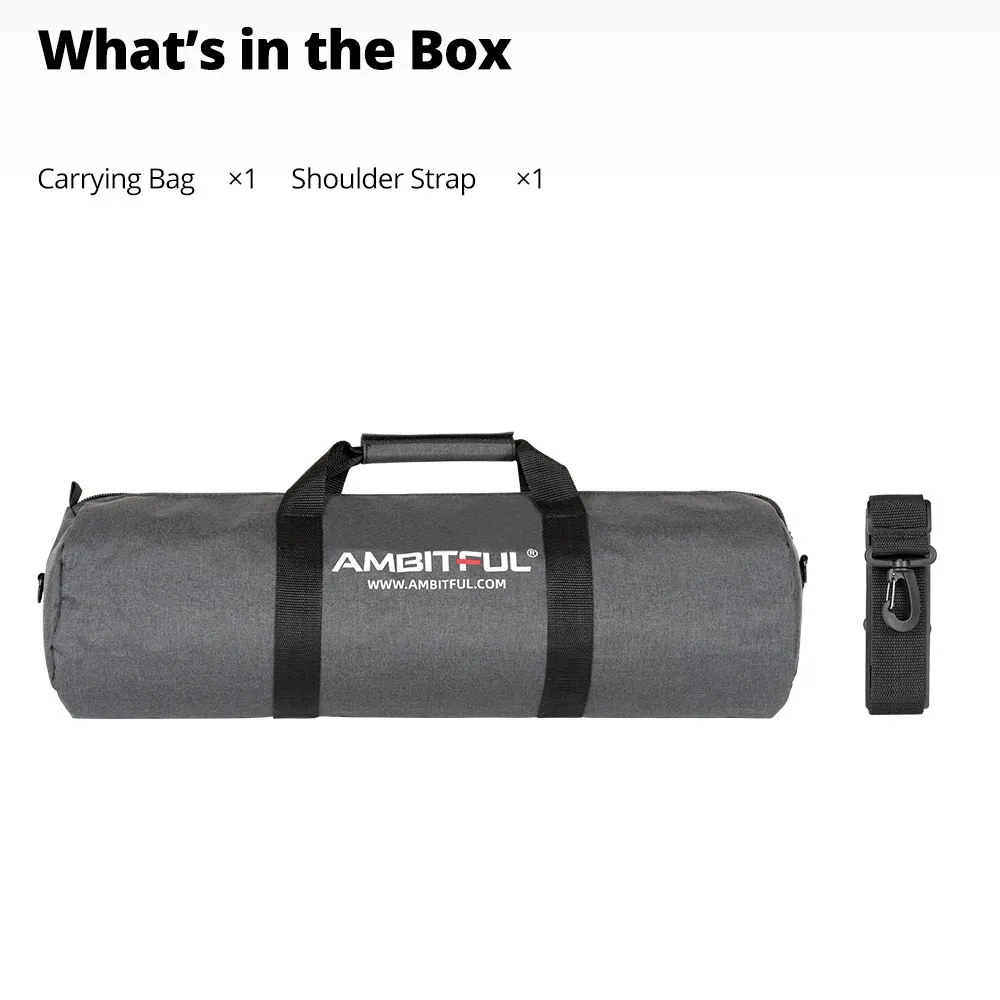 AMBITFUL TB PRO 50/60/70//80/90/100/110/120/130/140cm  Padded Camera Monopod Tripod Carrying Bag Case Portable Shoulder Straps - Image 6