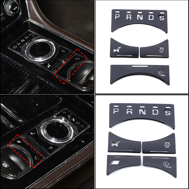For Jaguar XF XJ 2008-2019 Car AC Gear Switch Repair Decals aluminum alloy Button Stickers Car Accessories Interior