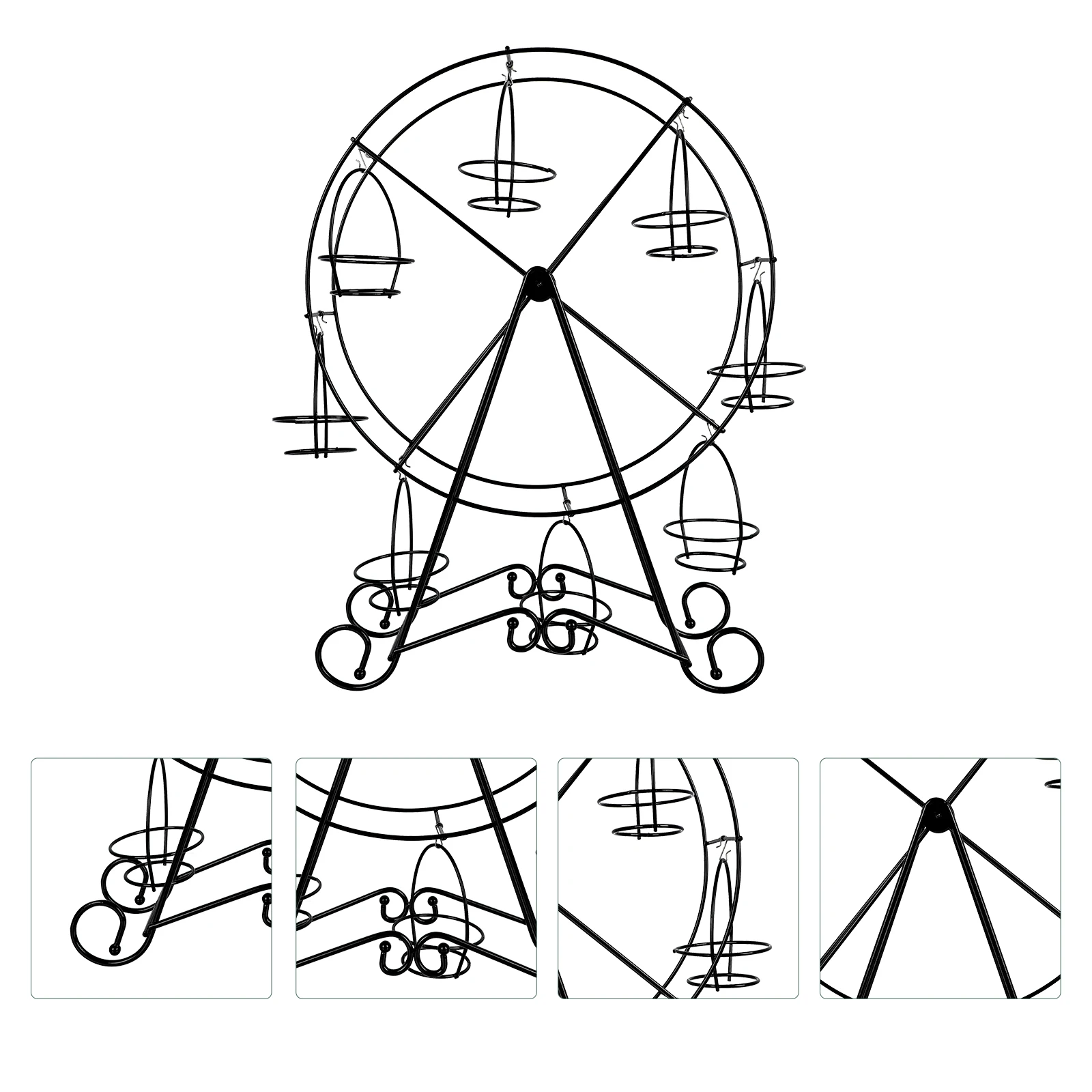 

Ferris Wheel Cake Stand Stainless Steel Wedding Party Display Rack Tiered Dessert Storage Stand Decorative Baking Organizer Home