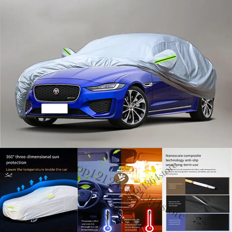 For Jaguar XEL fit Outdoor Protection Full Car Covers Snow Cover Sunshade Waterproof Dustproof Exterior Car cover protection