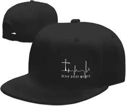 Christian Jesus Saved My Life Cross Flat Bill Baseball Cap Snapback Hats for Men & Women