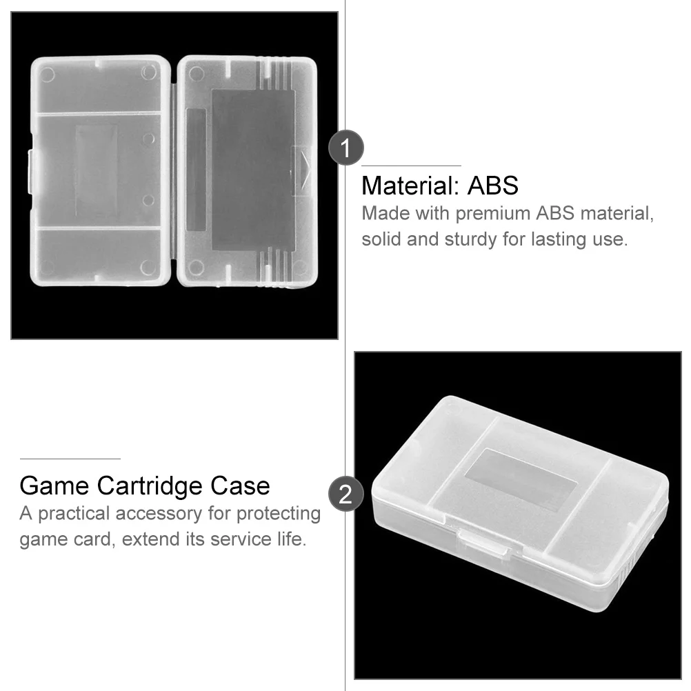 

10Pcs Game Card Storage Case Heavy Duty ABS Construction Scratch Resistant Sealable Cover for Game Cartridges Portable