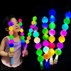 10pcs LED Glowing Sticks Sugar Gourd Led Candied Haws Light Up Stick Neon Party Glow Sticks Glow in Dark Wedding Party Supplie
