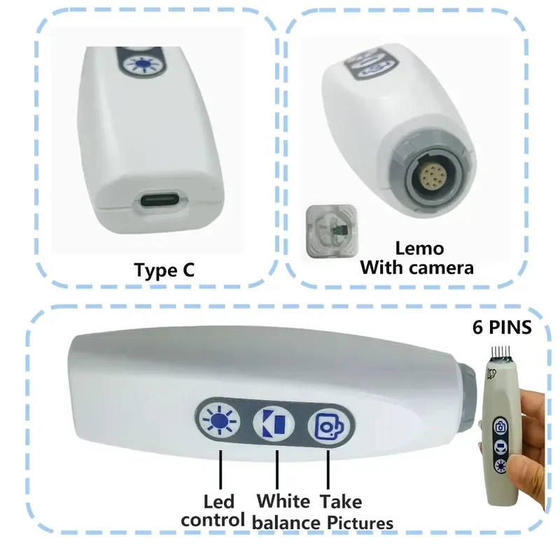 AP08 for OVM6946 1.5mm Fiber Camera Lens 8MP 30FPS 120 FOV USB UVC Interface CMOS Sensor LED Light Source Module