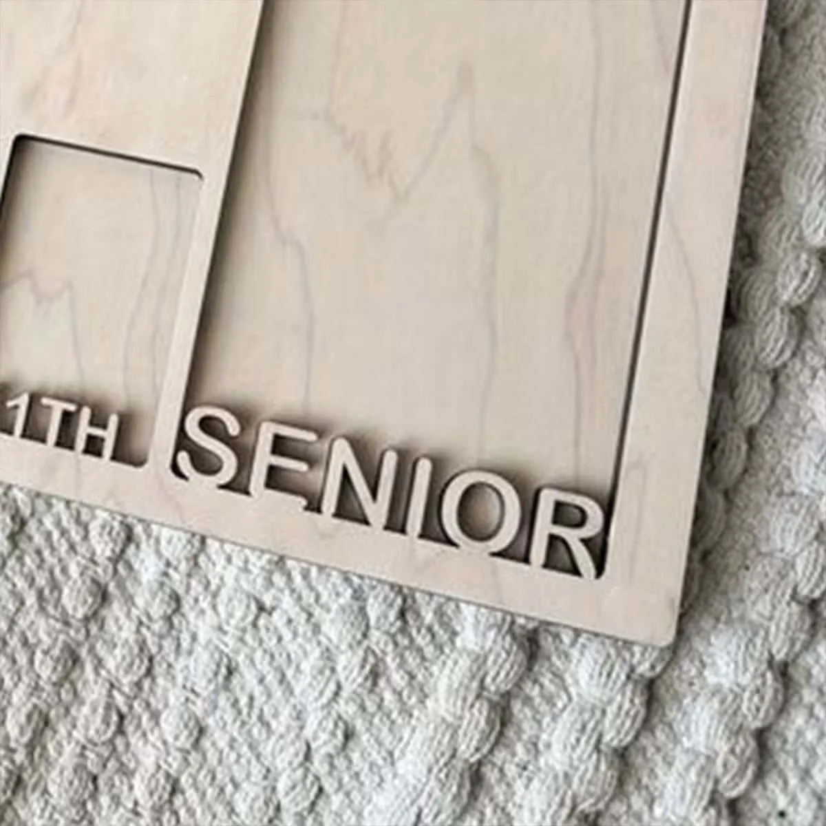 Custom Photo Frame Board Wooden Plaque Sign,Party Home School Decor Plaques,Photo Props,DIY Paintable,Birthday Graduation Gift - view 3