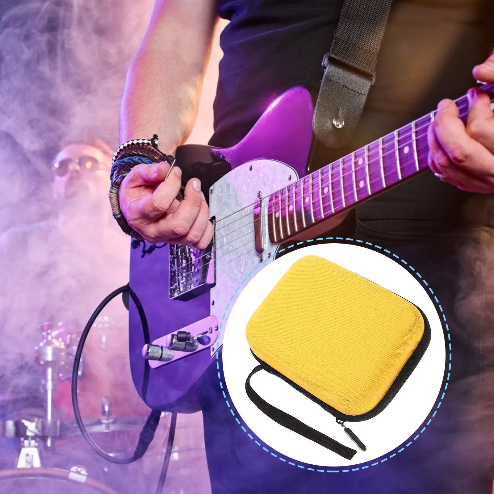 

Guitar Pick Bag Picks Bags Acoustic Holders All Size Storage Pouch Box Plectrums Cases Eva Travel