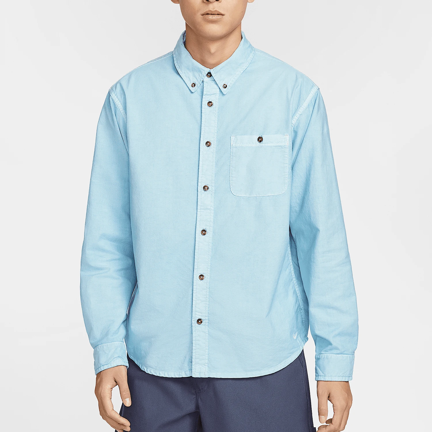 

Nike Official Genuine 2025 Spring New Men's Loose Sport Turn-down Collar Long Sleeve HJ7271-422