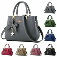 Bolso de hombro elegante en 6 colores, bolsos de mano con flores a la moda para mujer, bolsos de diseñador de lujo para mujer, bolso cruzado dulce con lazo de ciruela