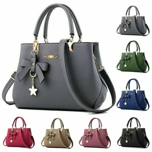 Imagen 1 del producto Bolso de hombro elegante en 6 colores, bolsos de mano con flores a la moda para mujer, bolsos de diseñador de lujo para mujer, bolso cruzado dulce con lazo de ciruela