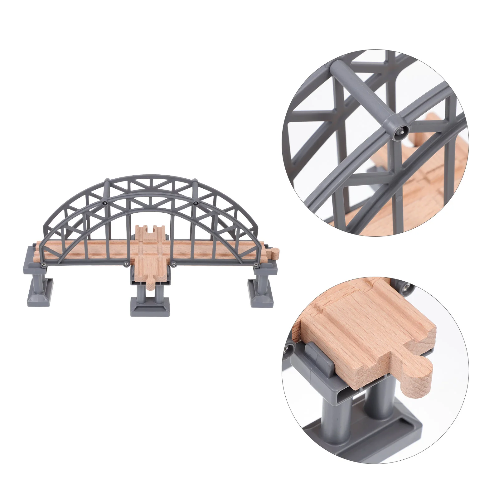 Train Scene Toy Cognitive Plaything Plastic Bridge Kid Layout Prop Track Accessory Children Railway Expansion Toddler Puzzle