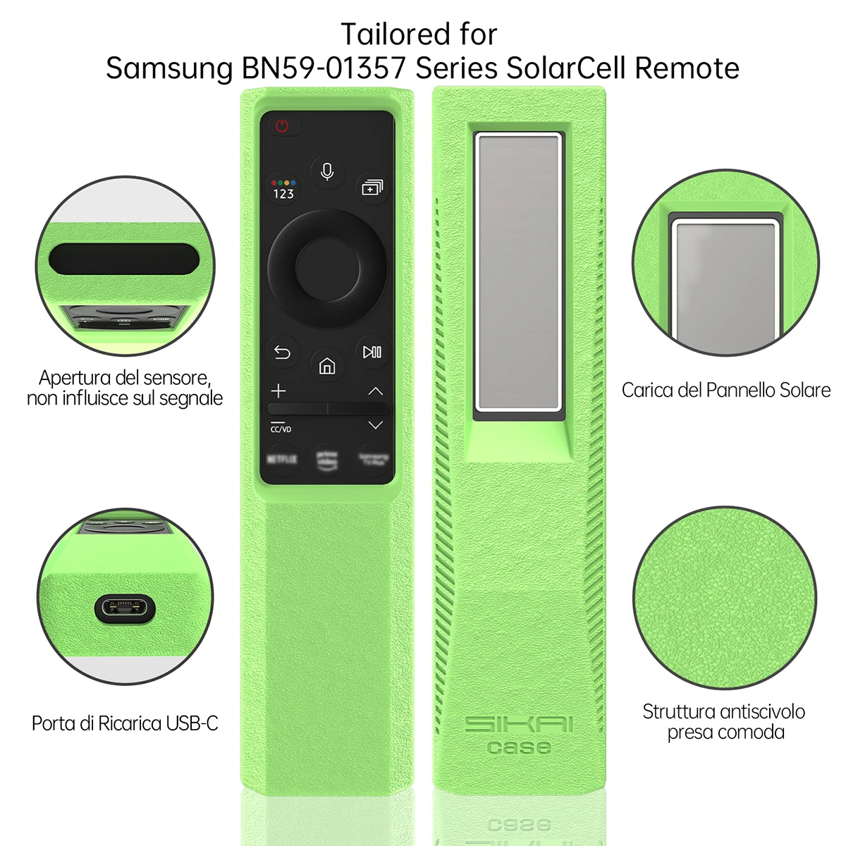 Obudowa pilota do Samsung Smart TV BN59-01357A ogniw słonecznych 01357B TM2140A BN59-01358B BN59-01363C silikonowa obudowa