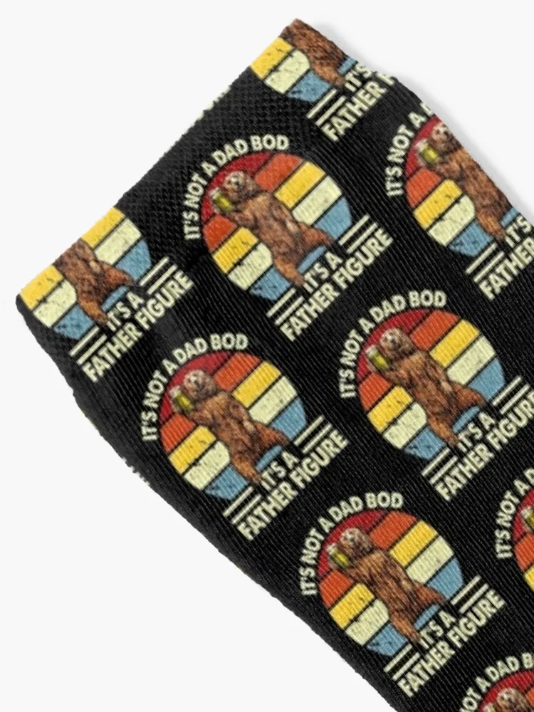 It's Not A Dad BOD It's Father Figure Bear Beer Lover Socks hip hop cartoon men cotton high quality Socks Men Women's