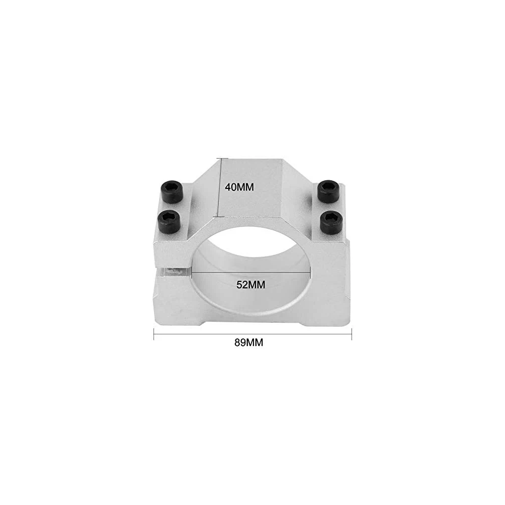 1pc 52 Spindle Motor Bracket Cast Aluminium Spindle Clamp Bracket with 4 Screws for 3D Printing CNC Engraving Millng Machine