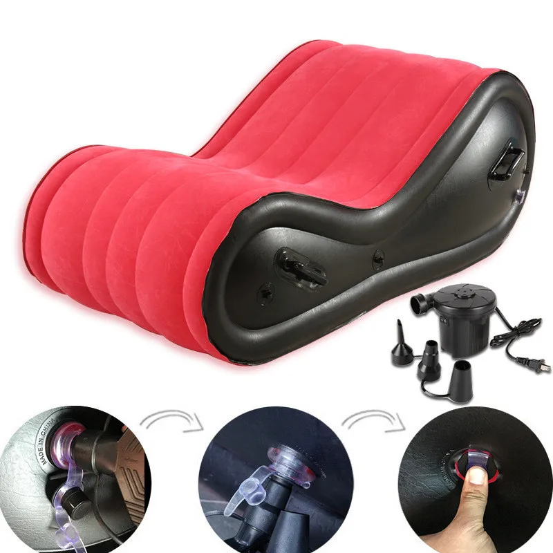 14d,Free Gift,Inflatable Sofa Air Sofa Adult Chair Patio Furniture Beach Garden Couple Outdoor Furniture Foldable Game Daybed