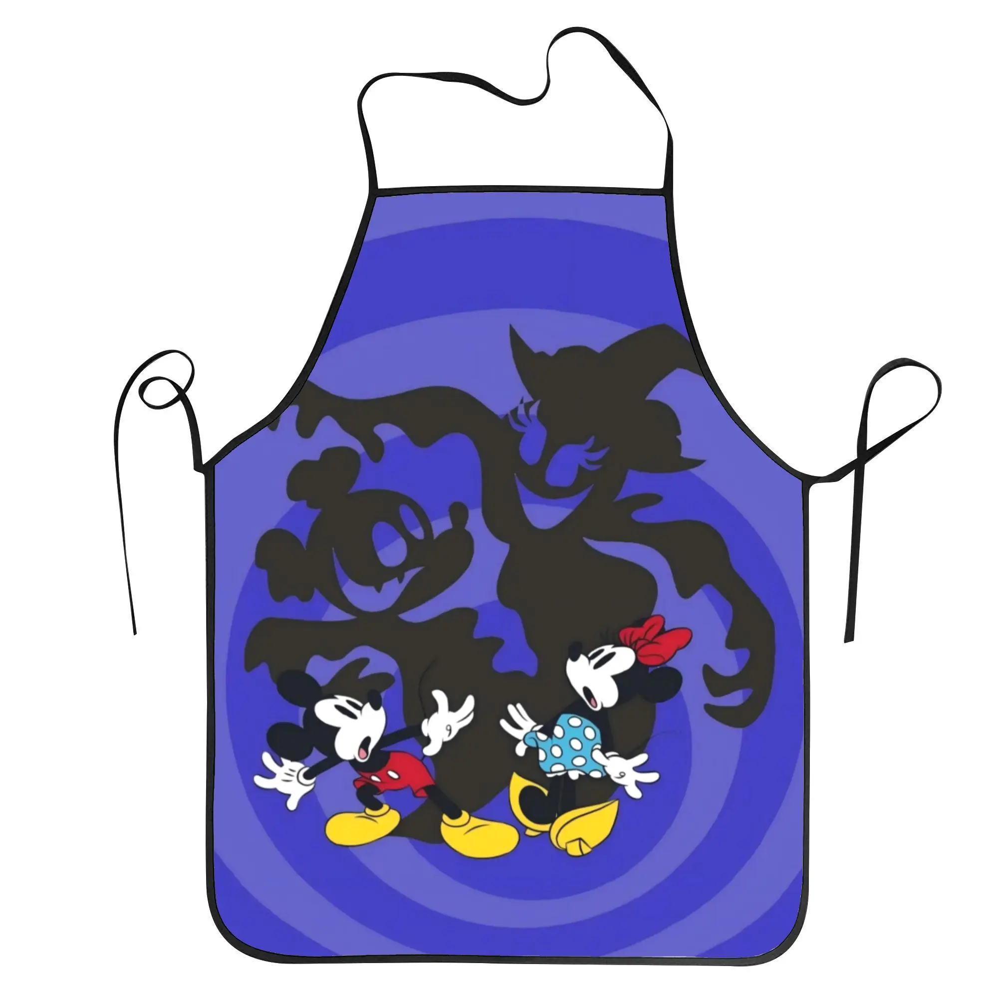 

1 Piece of Officially Licensed Disney Apron Featuring Mickey, Minnie, Dolly the Deer, Big Mouth Monster, and Pluto, Perfect for Crafts, Baking, Painting, Kitchen Work, and Household Cleaning, Kitchen Supplies