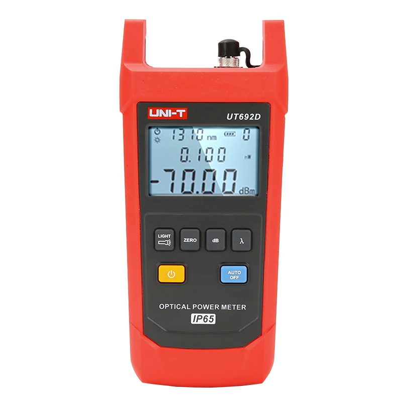 

UNI-T UT692D Optical Power Meter Measurement Range -70 to 10dBm 800-1700nm InGaAs Backlight Tool IP65 Tester