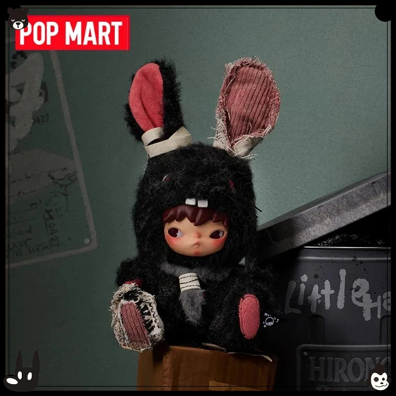 

Genuine POPMART Hirono Little Hare Plush Keychain Blind Box Soft Stuffed Animal Bag Charm Decor Pendant Trendy Toy Surprise Gift