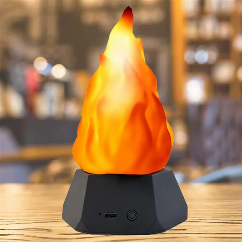 THIVN-LED Simulation Flame Lamp LED Flame Lamp Outdoor Camping Garden Landscape Decoration Lamp Dining Table Decoration
