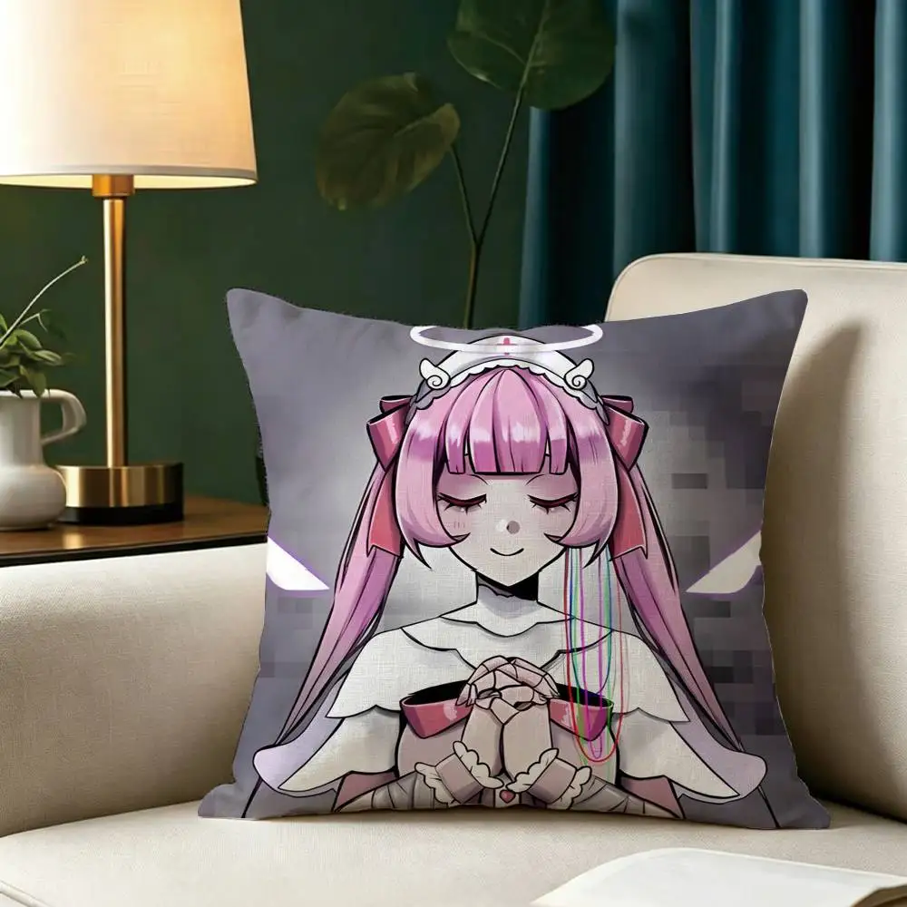 Yuna L-Love Angel Syndrome Pillow Case Square Double-Sided Sofa Cushion Cover Bedroom Bedside Pillow