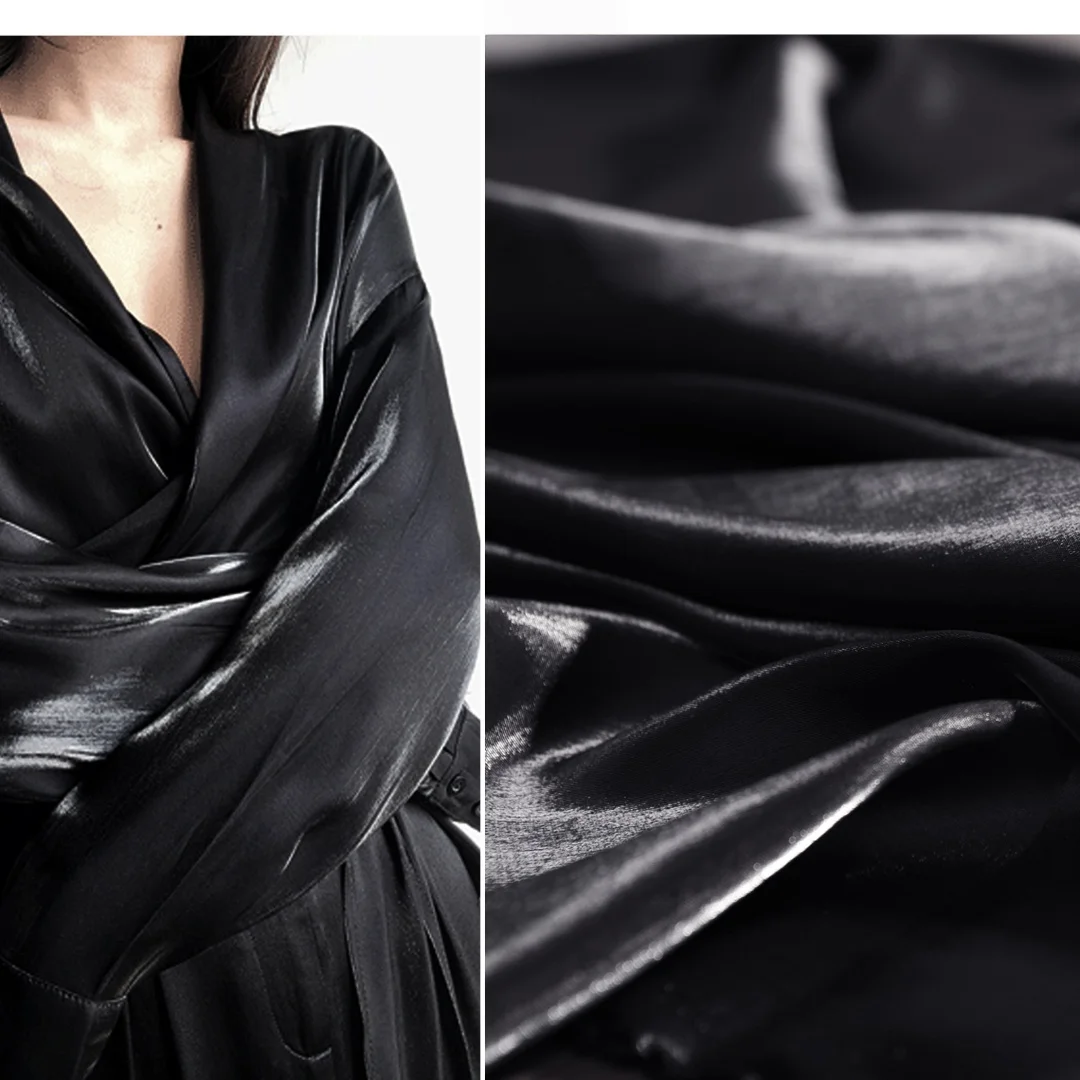 Tela de rayón liso de 0,5 metros de ancho y 57.08 pulgadas, tela satinada Flash Streamer para vestido DIY, para Hanfu chino,cheongsam,falda Ru