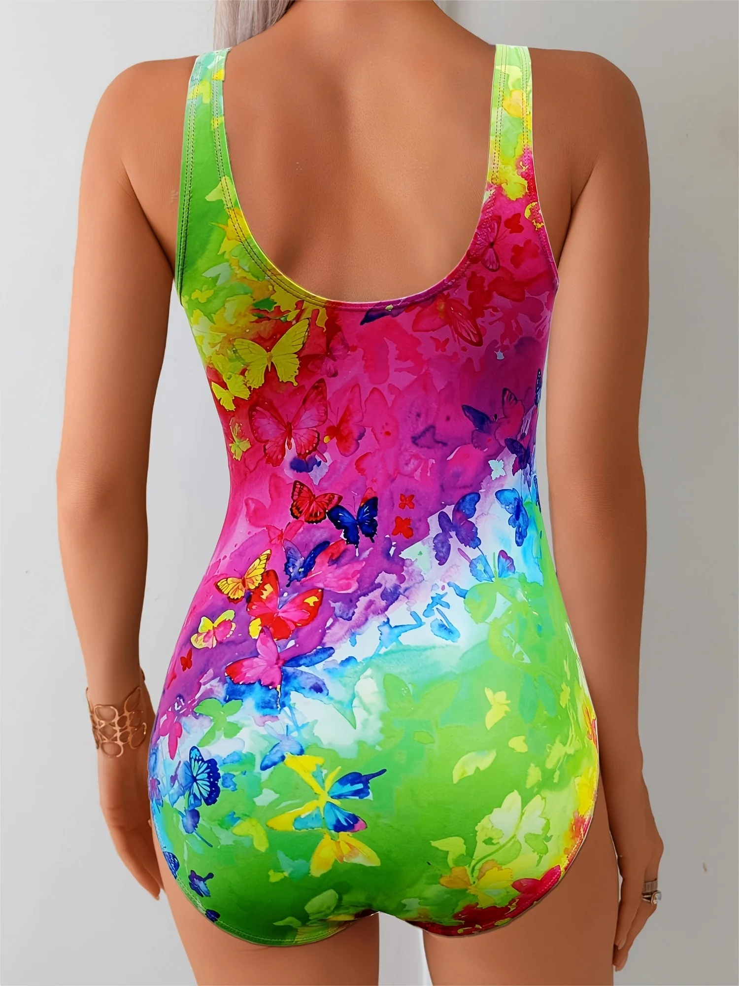 Summer New Casual Comfortable Ladies Printed Fashion One-Piece Swimsuit