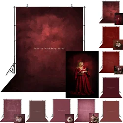 Red Burgundy Solid Textured Backdrops Kids Adult Photography Props Woman Pregnant Photocall Decors Dark Claret Color Backgrounds