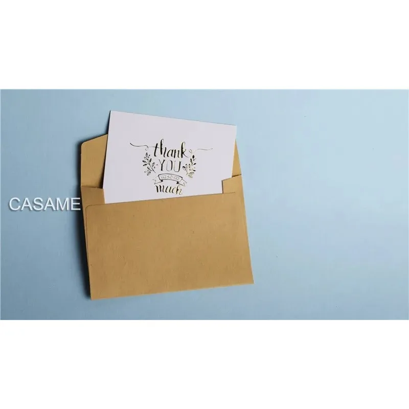 10 pcs/lot Black White Craft Paper Envelopes Vintage European Style invitations For Card wedding Gift